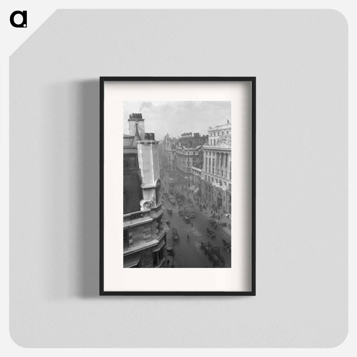 Kingsway from roof of Kingsway Wall, London - エリック リー ジョンソン Poster.