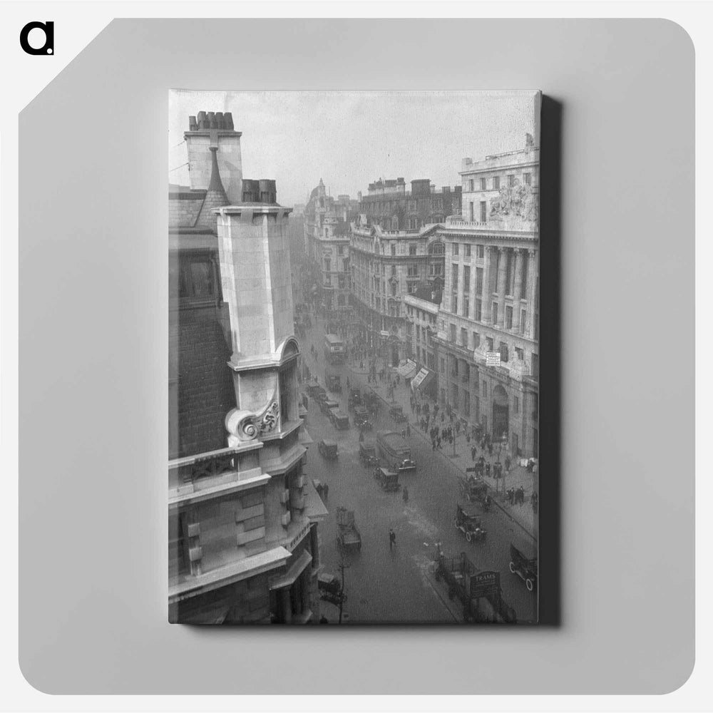 Kingsway from roof of Kingsway Wall, London - エリック リー ジョンソン Canvas.