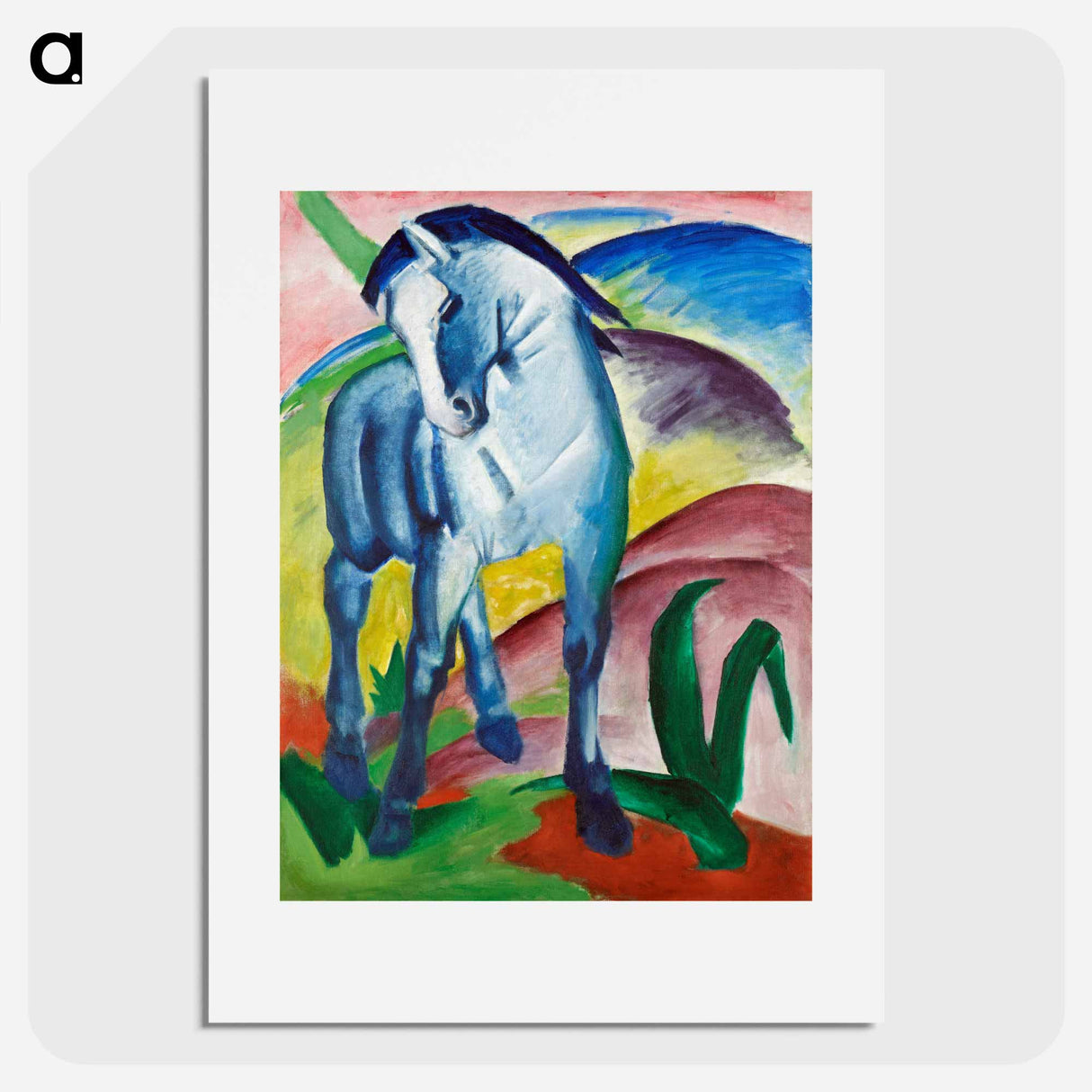 アートポスター-Blue Horse I - フランツ マルク Poster.