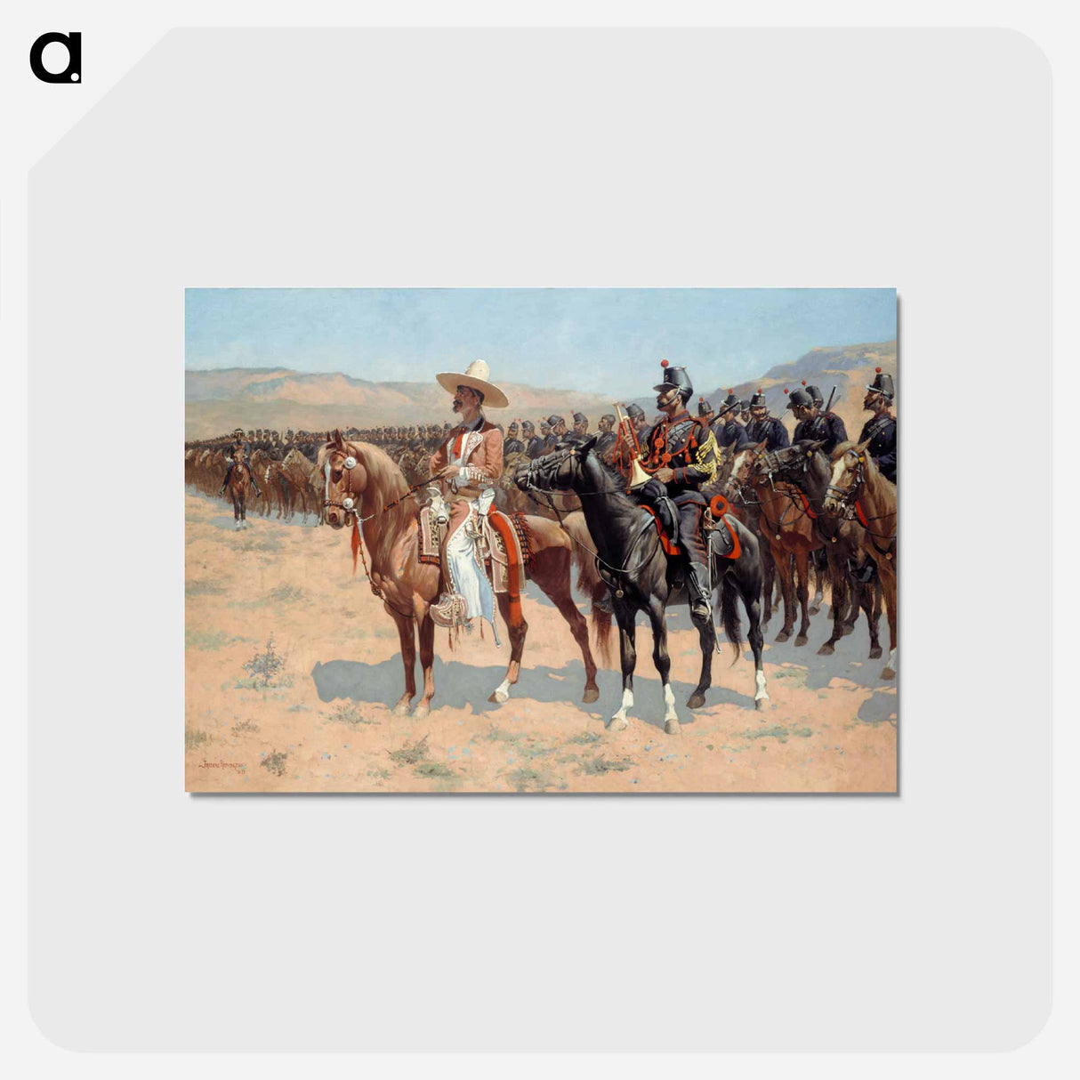 アートポストカード-The Mexican Major
- フレデリック レミントン Postcard.