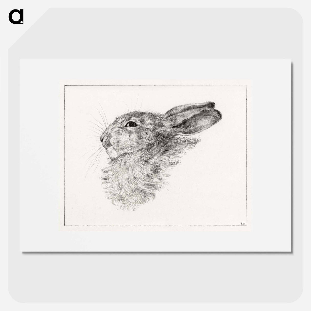 Head of a rabbit - ジャン ベルナール Poster.