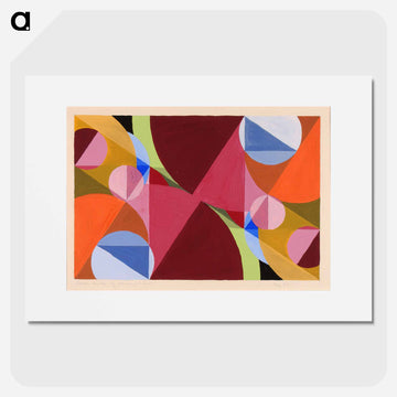 Area Broken by Perpendiculars - Josef Schillinger Poster.