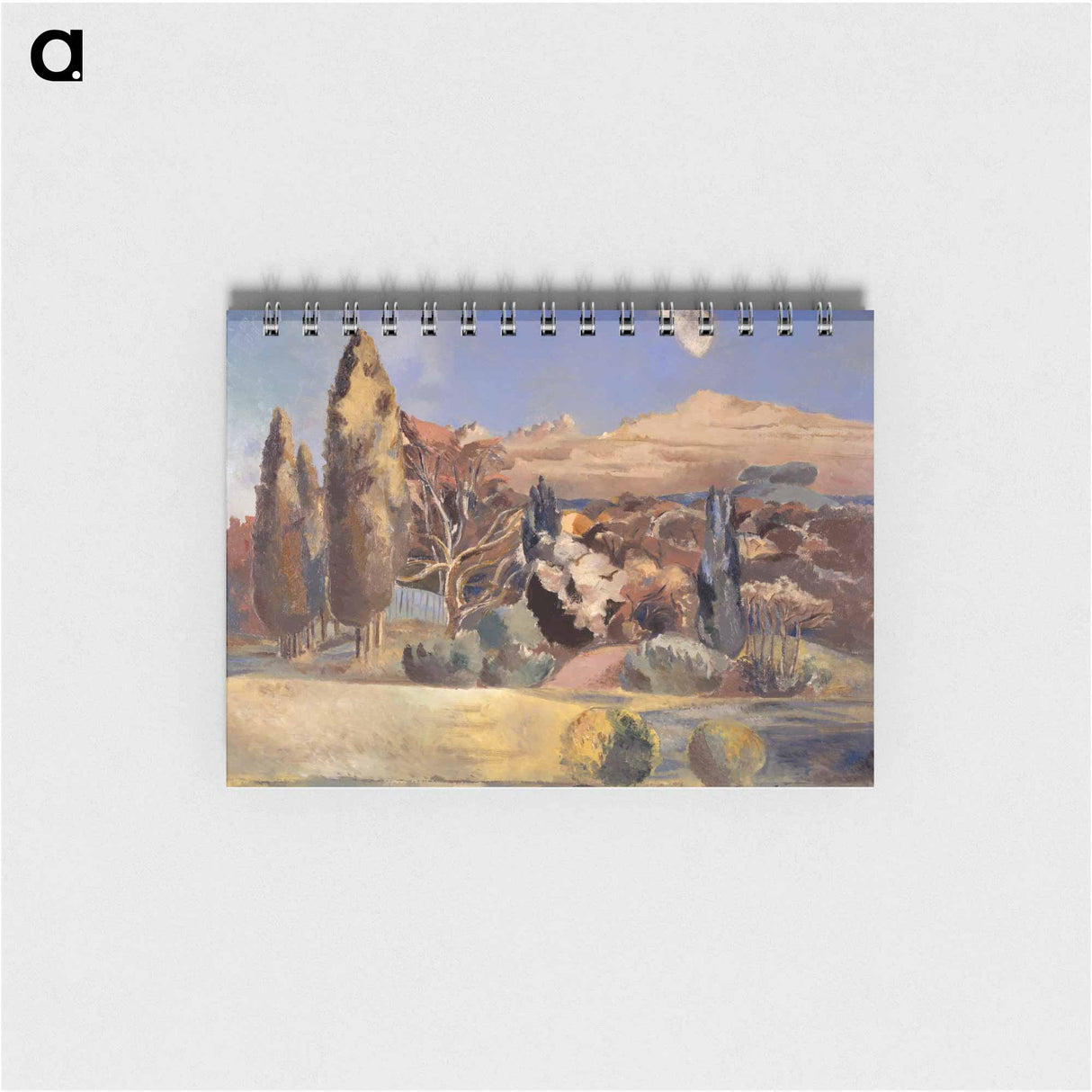 Landscape of the Moon's First Quarter - ポール ナッシュ Memo.