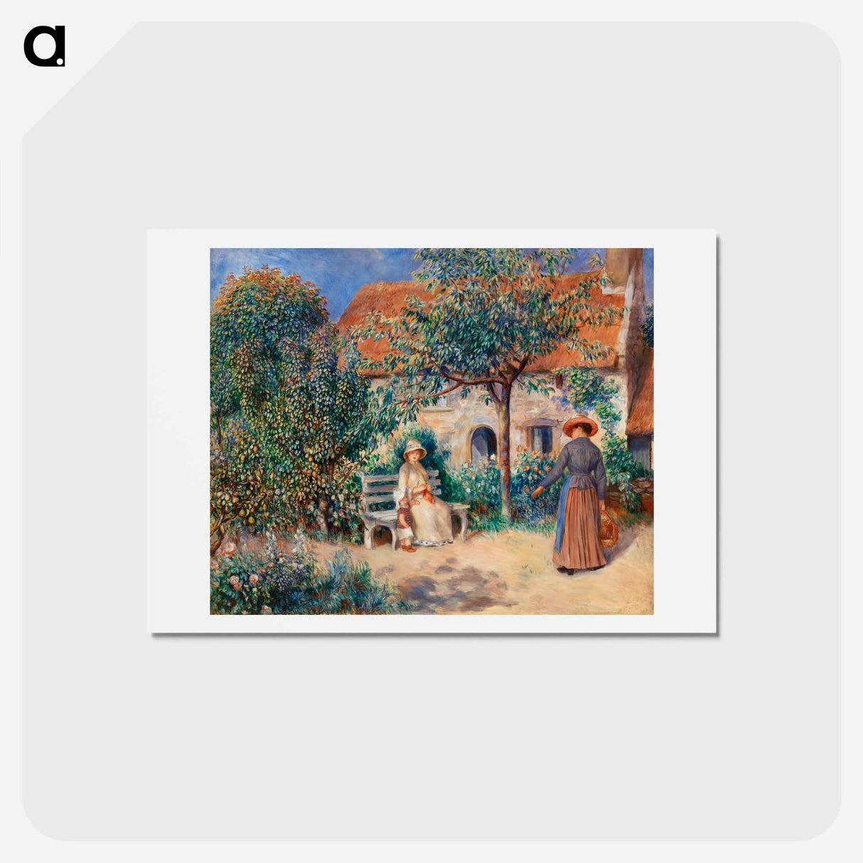 アートポストカード-In Brittany - ピエール オーギュスト ルノワール Postcard.