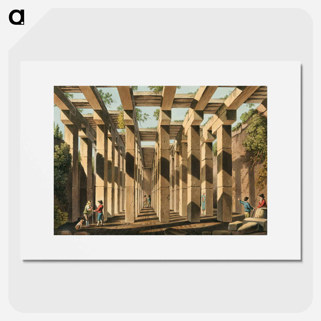 アートポスター-Ancient Cistern in Val di Noto - オスマン帝国領内の景色 Poster.