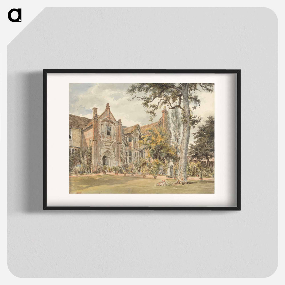 The Lecture House, Watford - ウィリアム ヘンリー ハント Poster.