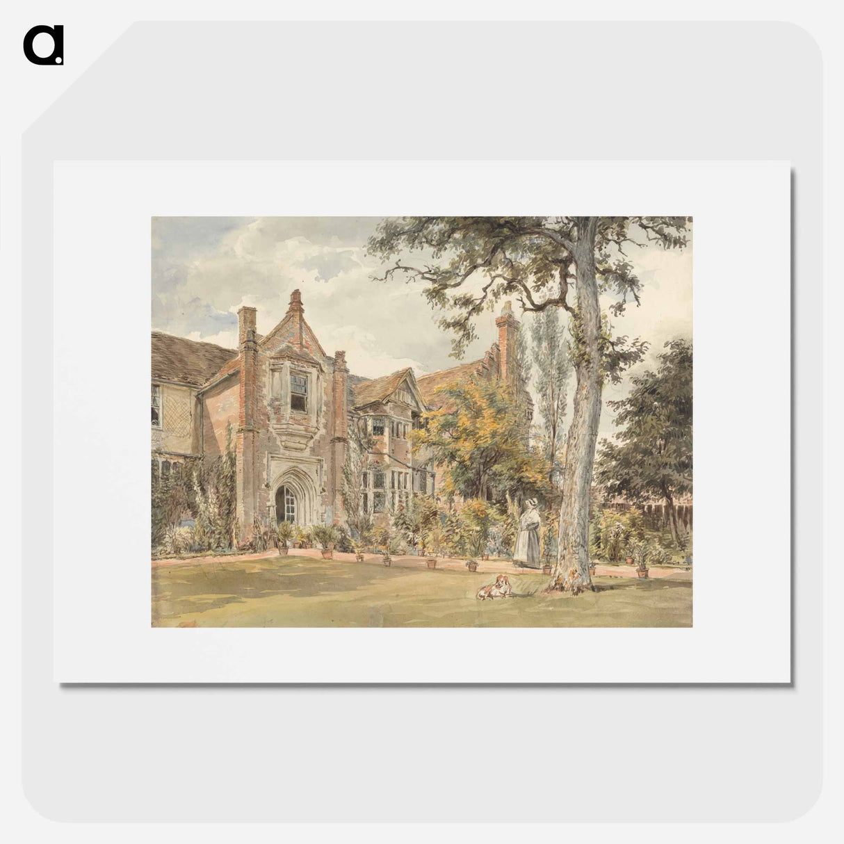 The Lecture House, Watford - ウィリアム ヘンリー ハント Poster.