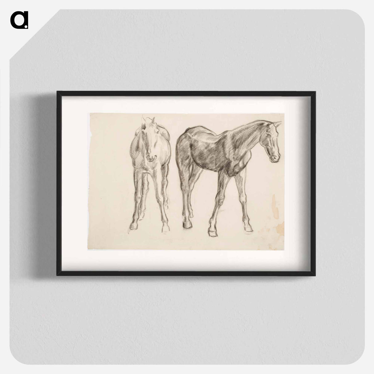 Horse, Hevosia - アルフレッド ウィリアム フィンチ Poster.