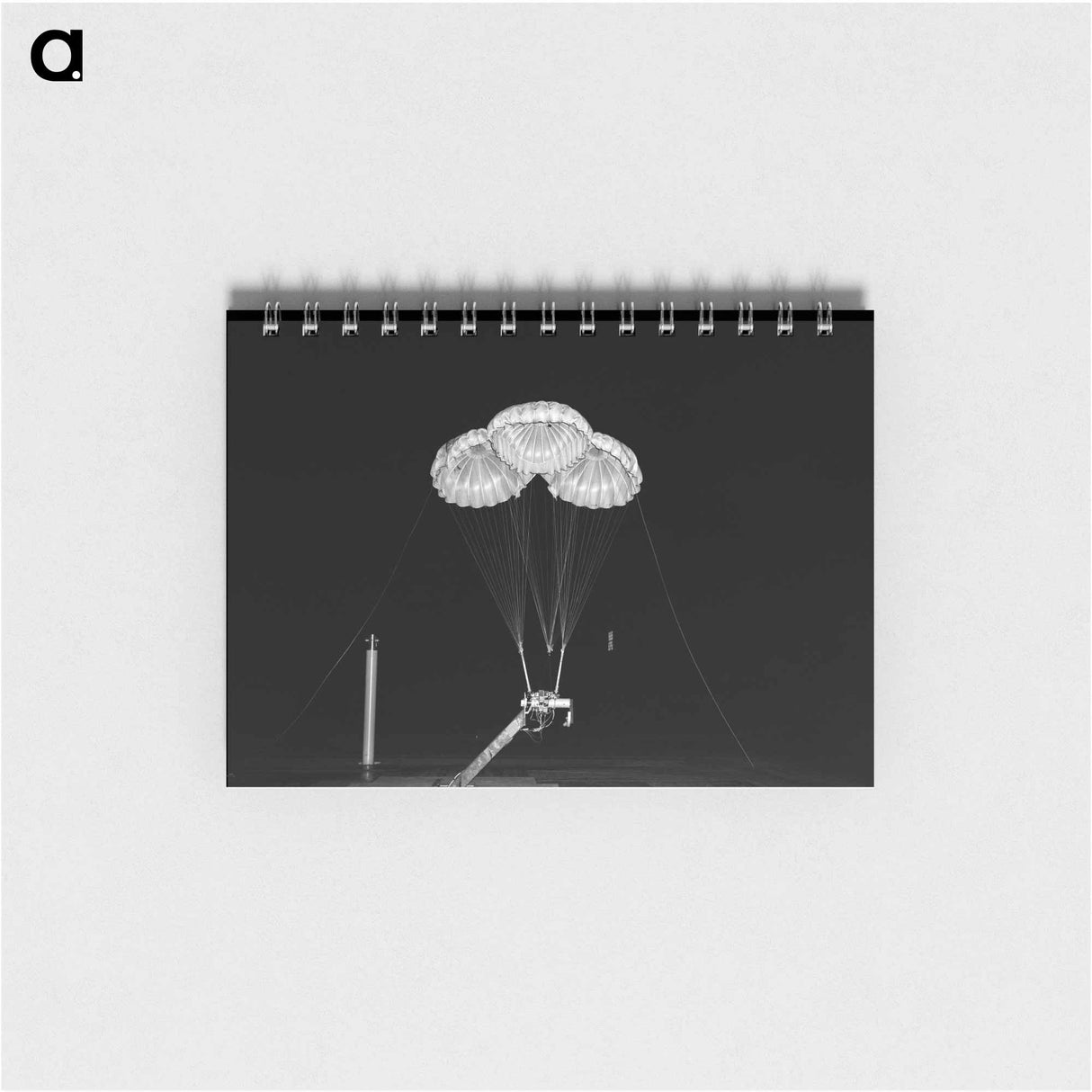 アートメモ帳-Apollo 3 Parachute Cluster - アポロ月面着陸 Memo.