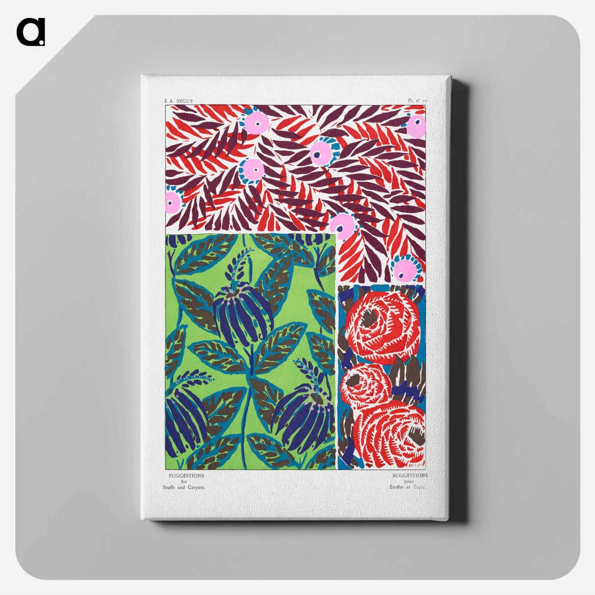 Suggestions pour étoffes et tapis: 60 motifs en couleur - E.A.セギー Canvas.