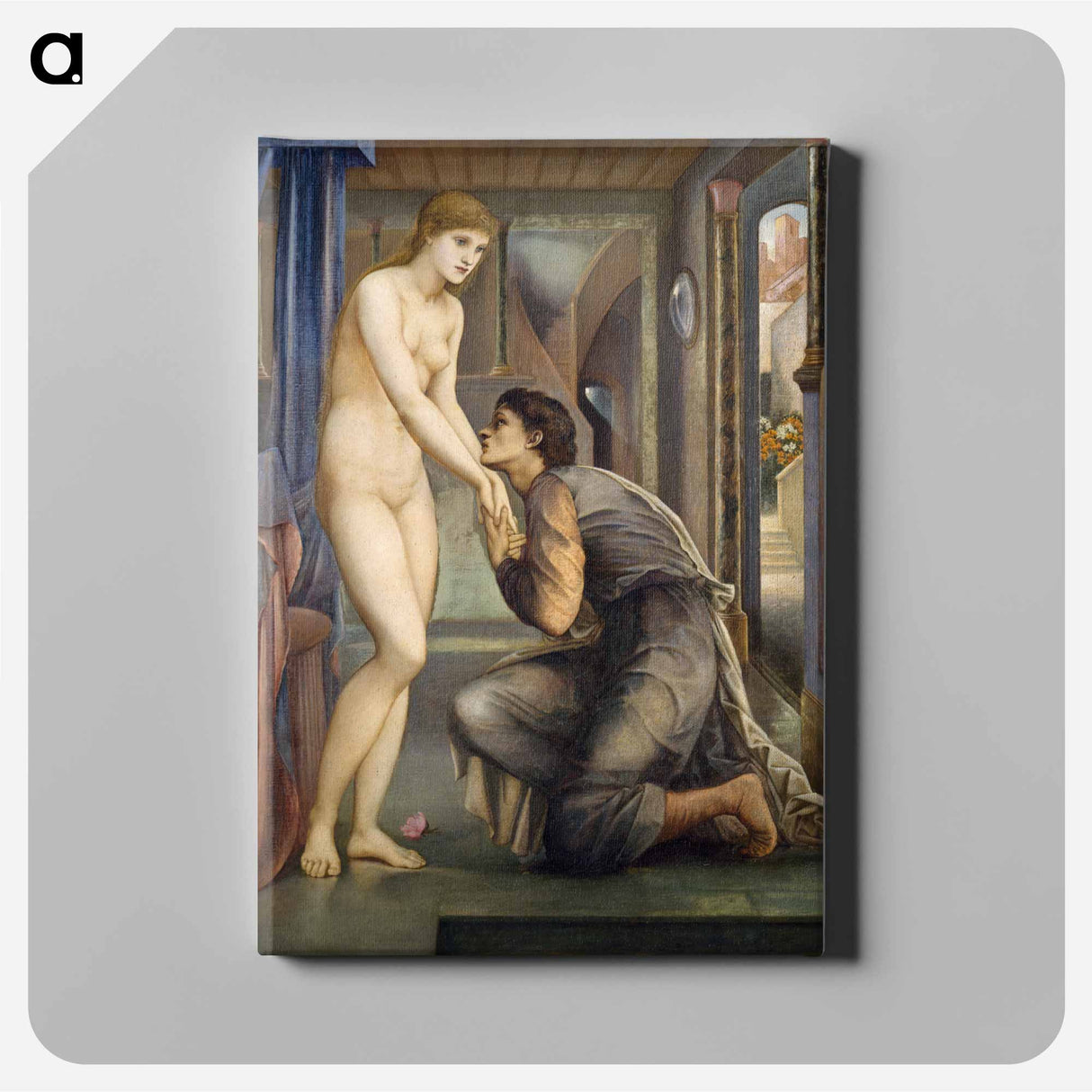 Pygmalion and the Image - The Soul Attains - エドワード バーン ジョーンズ Canvas.