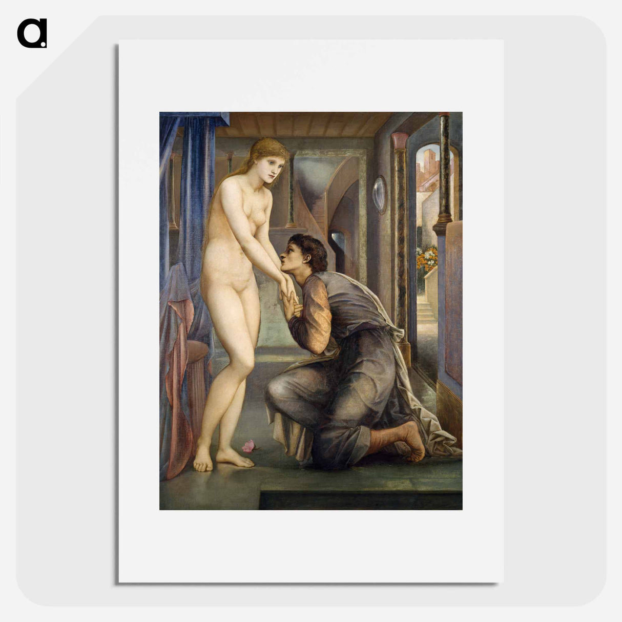 Pygmalion and the Image - The Soul Attains - エドワード バーン ジョーンズ Poster.