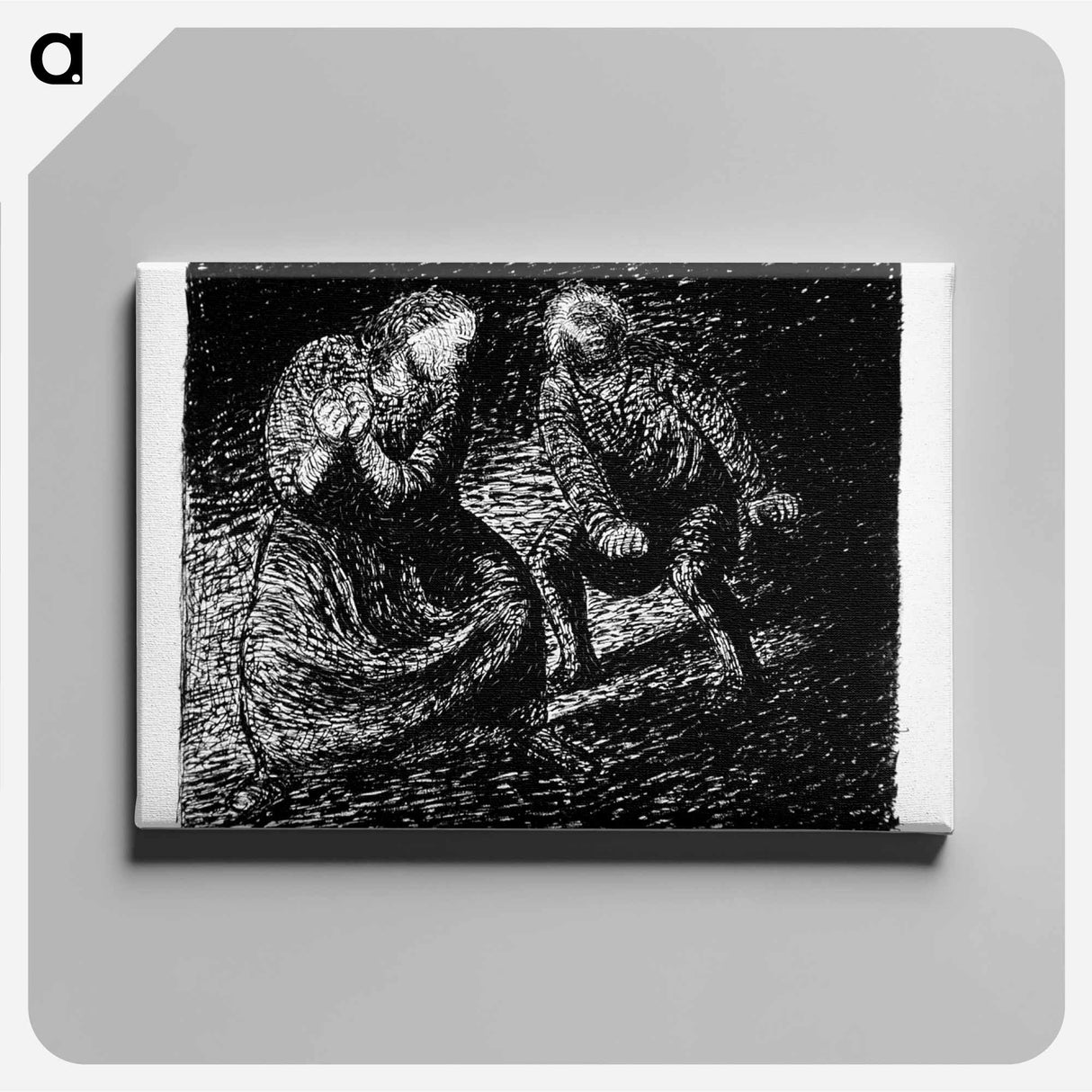 The crier - エルンスト ハインリヒ バルラッハ Canvas.