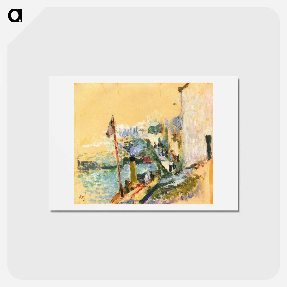 アートポストカード-The Port of Belle Isle Sur Mer - アンリ マティス Postcard.