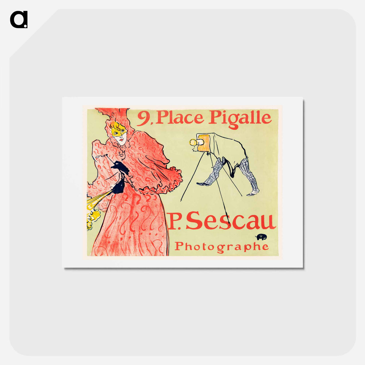 アートポストカード-Le Photographe Sescau - アンリ ド トゥールーズ ロートレック Postcard.