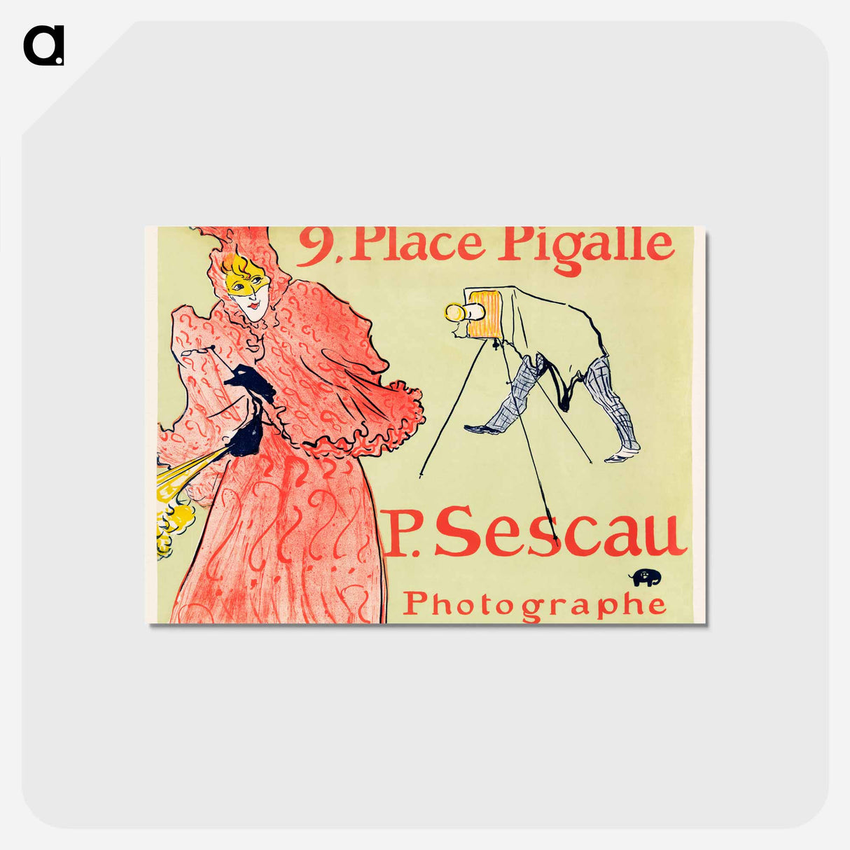 アートポストカード-Le Photographe Sescau - アンリ ド トゥールーズ ロートレック Postcard.