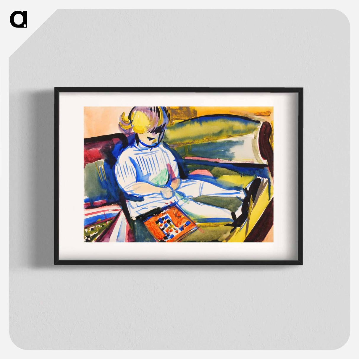 Child on Sofa - ヘンリー ライマン サイエン Poster.