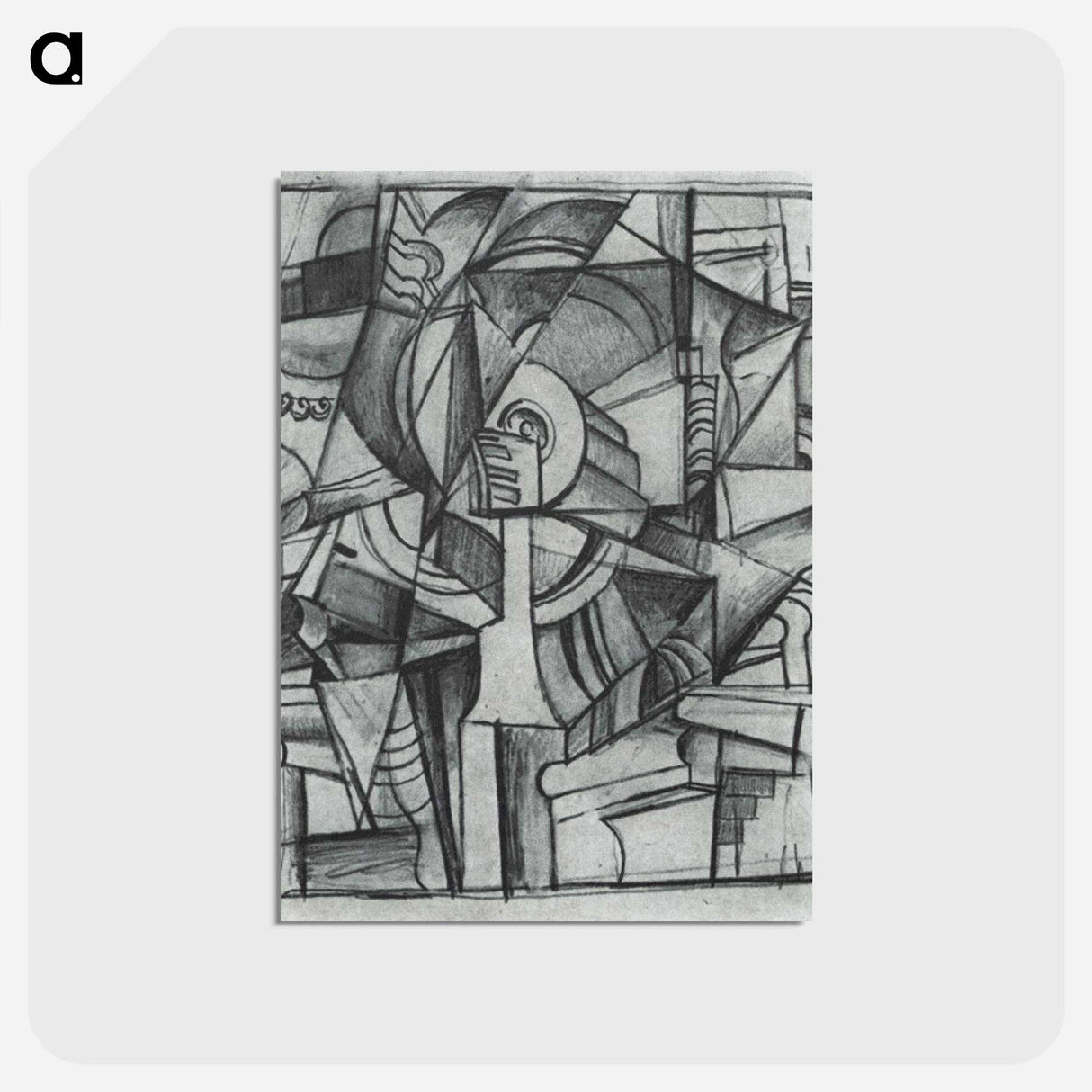 アートポストカード-Cubo-Futurist Composition - カジミール マレーヴィチ Postcard.