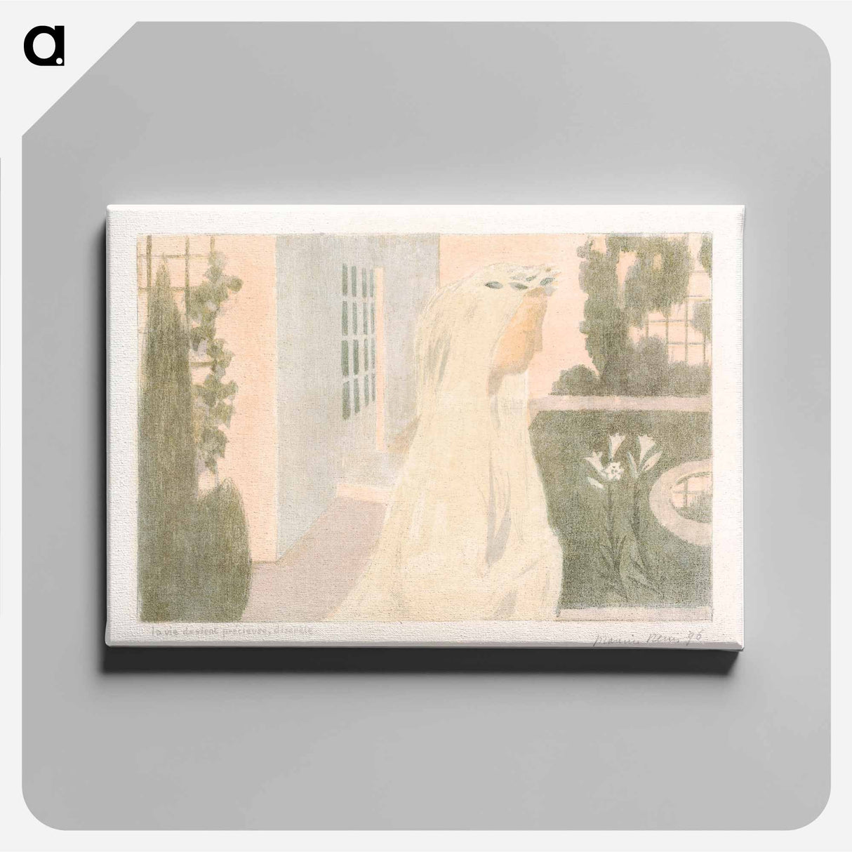 アートパネル-Life Becomes Precious, Discreet - モーリス ドニ Canvas.