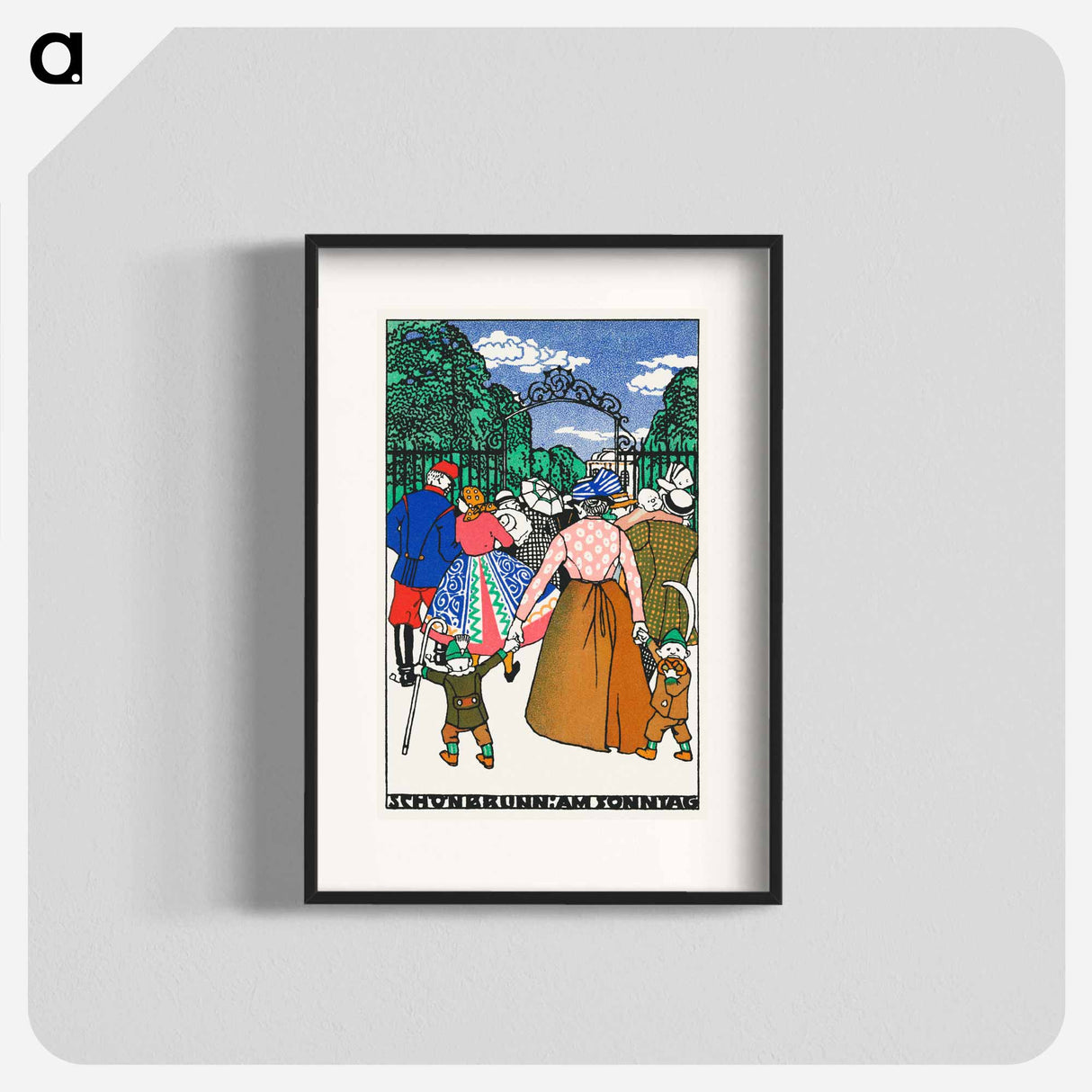 Schönbrunn on Sunday - モリツ ユング Poster.