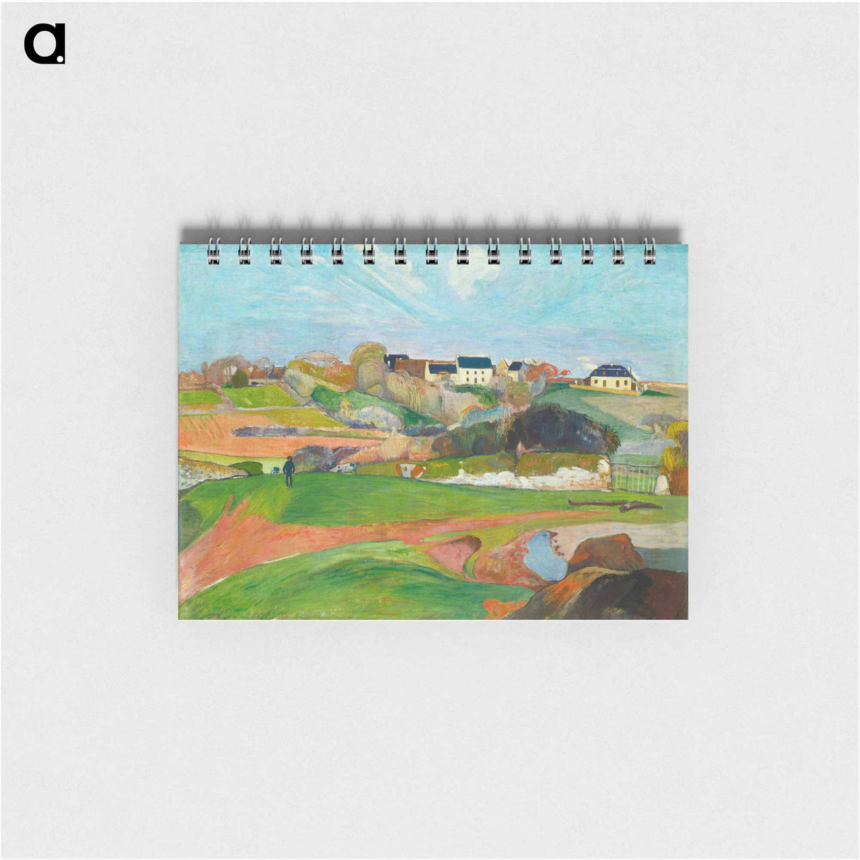 Landscape at Le Pouldu - ポール ゴーギャン Memo.