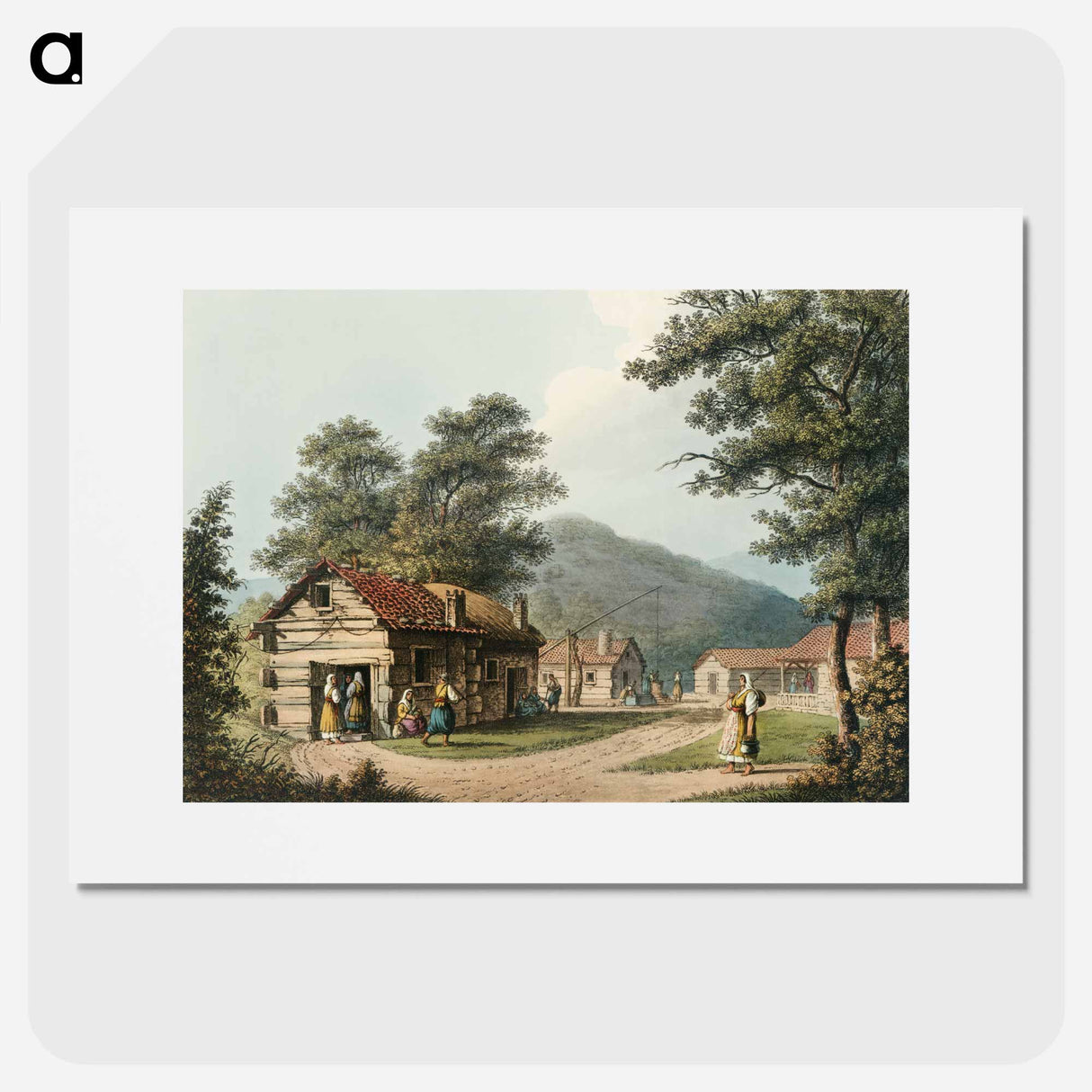 Ciala Kavak from Views in the Ottoman Dominions, in Europe, in Asia, and some of the Mediterranean islands - オスマン帝国領内の景色 Poster.