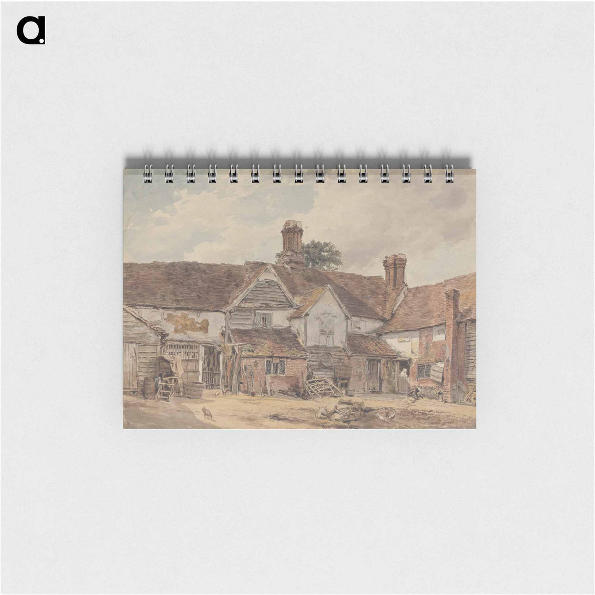 アートメモ帳-Old Farm Buildings - ウィリアム ヘンリー ハント Memo.