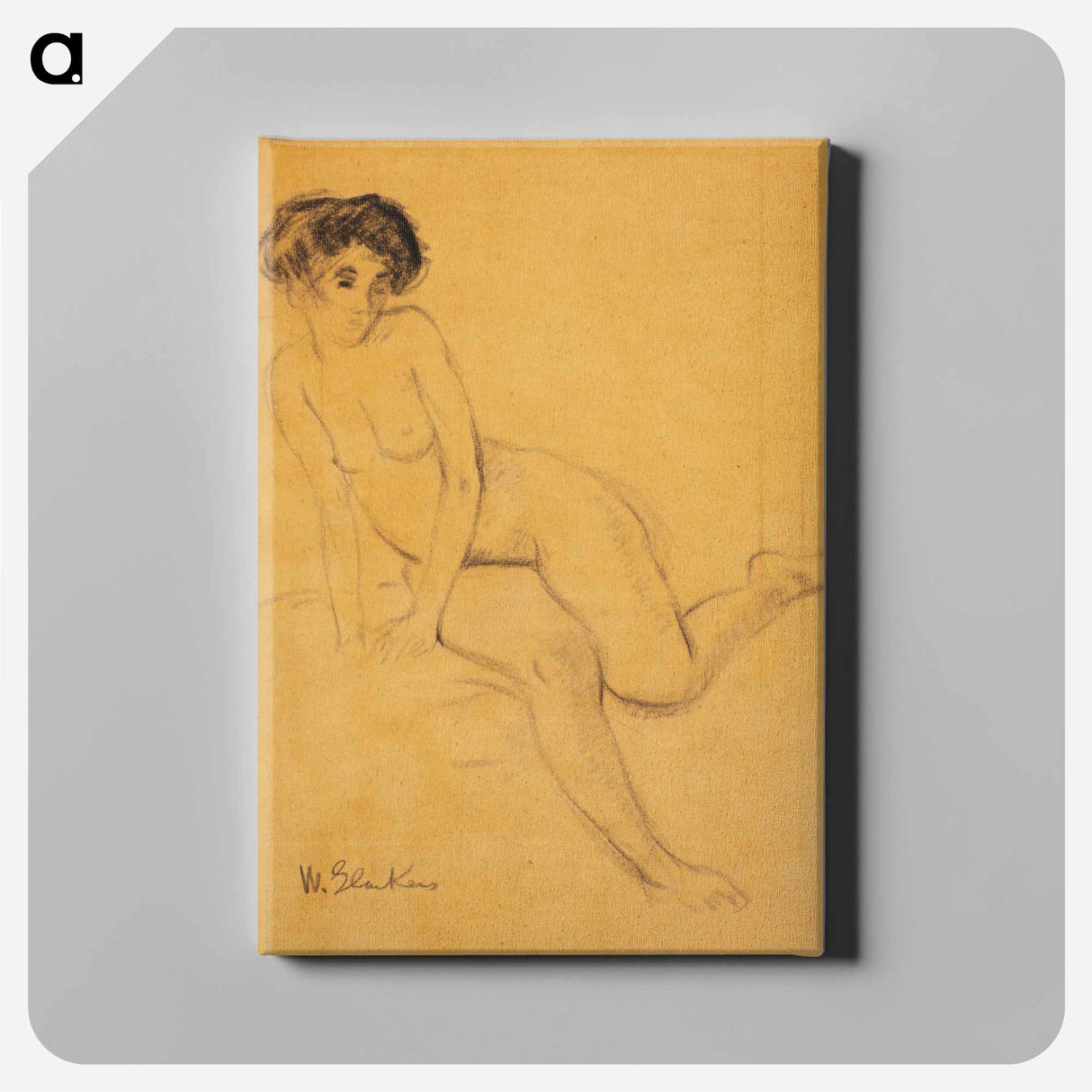 Nude - ウィリアム ジェームス グラッケンズ Canvas.