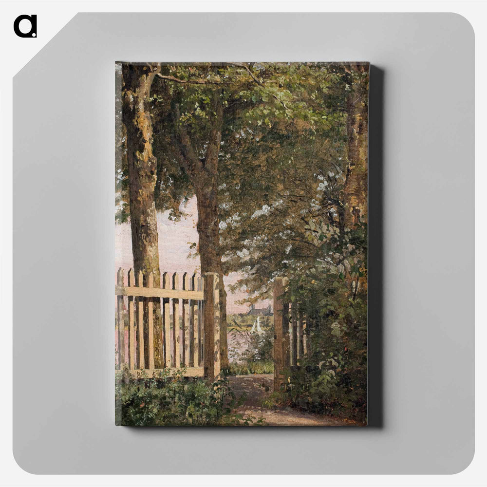 The Garden Gate of the Artist's Home at Blegdammen - クリステン ケプケ Canvas.