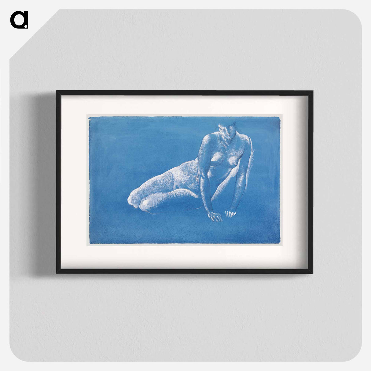 Naked woman. Sketchbook: Nude Study of Medusa for 'The Death of Medusa I' - エドワード バーン ジョーンズ Poster.