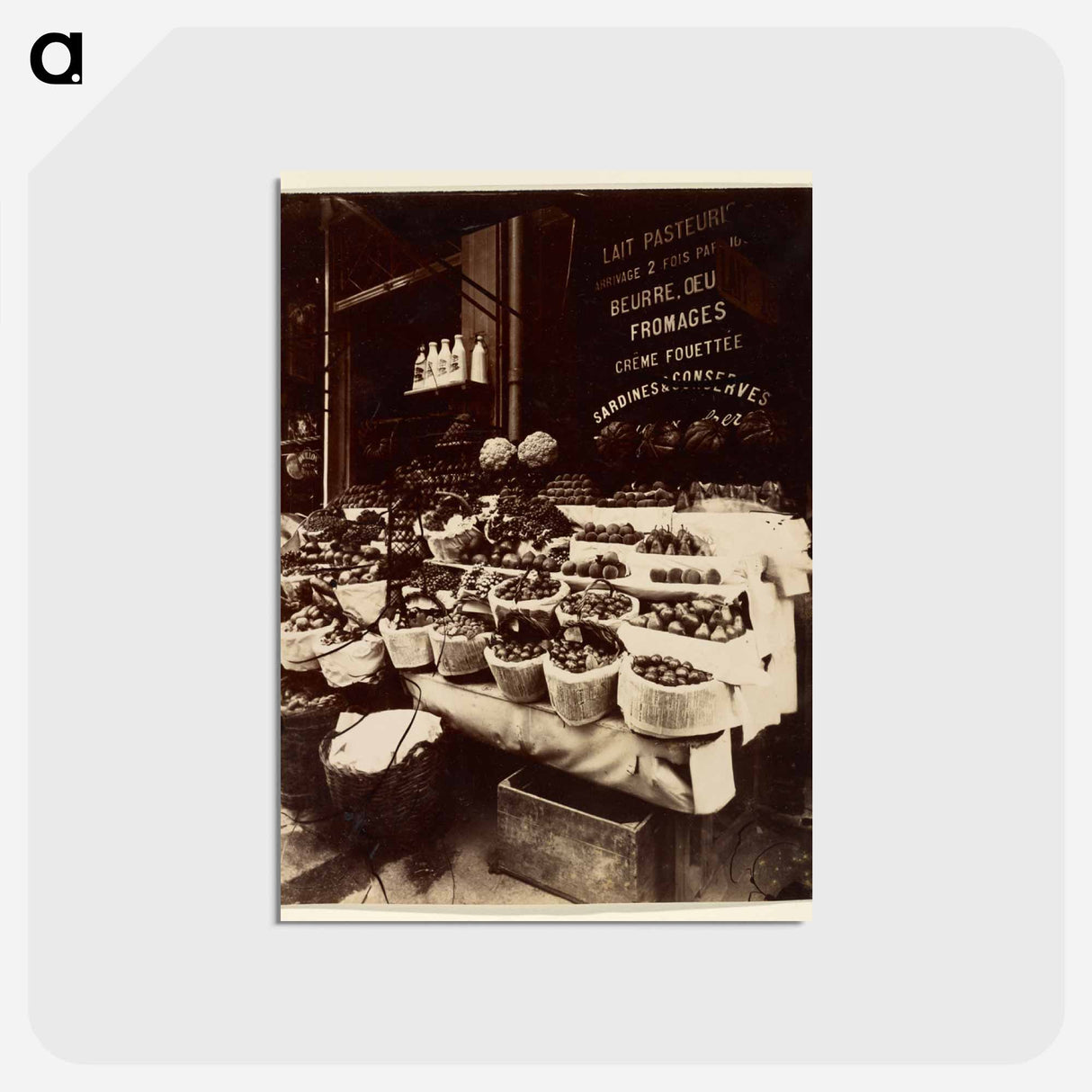 アートポストカード-Rue Sainte-Opportune
- ウジェーヌ アジェ Postcard.
