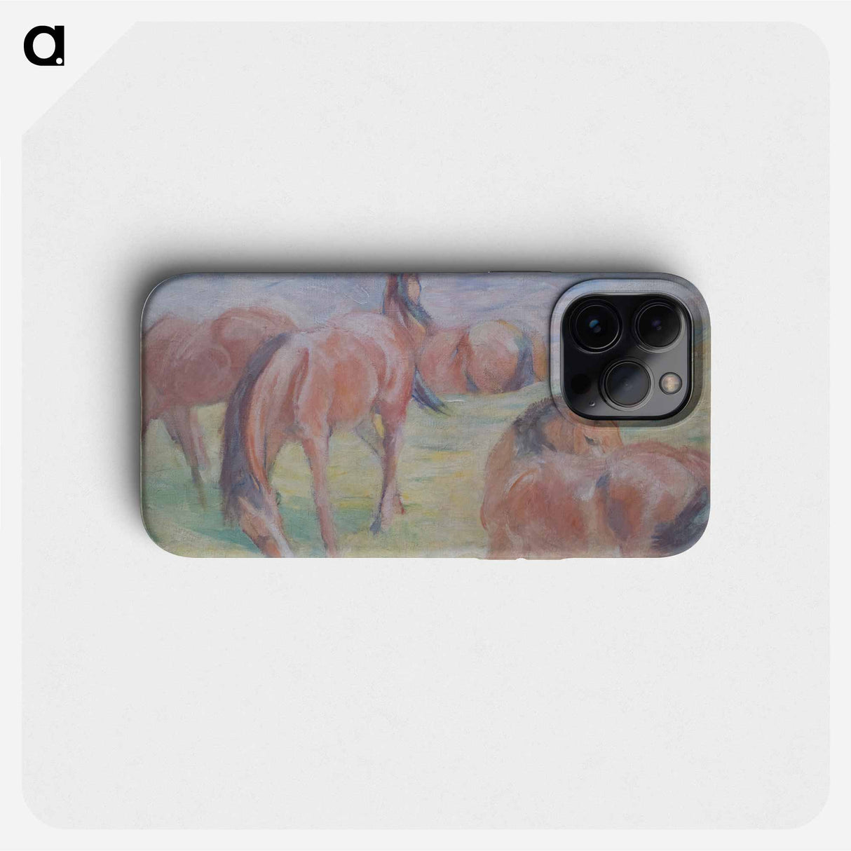 Grazing Horses I - Franz Marc Phone Case.