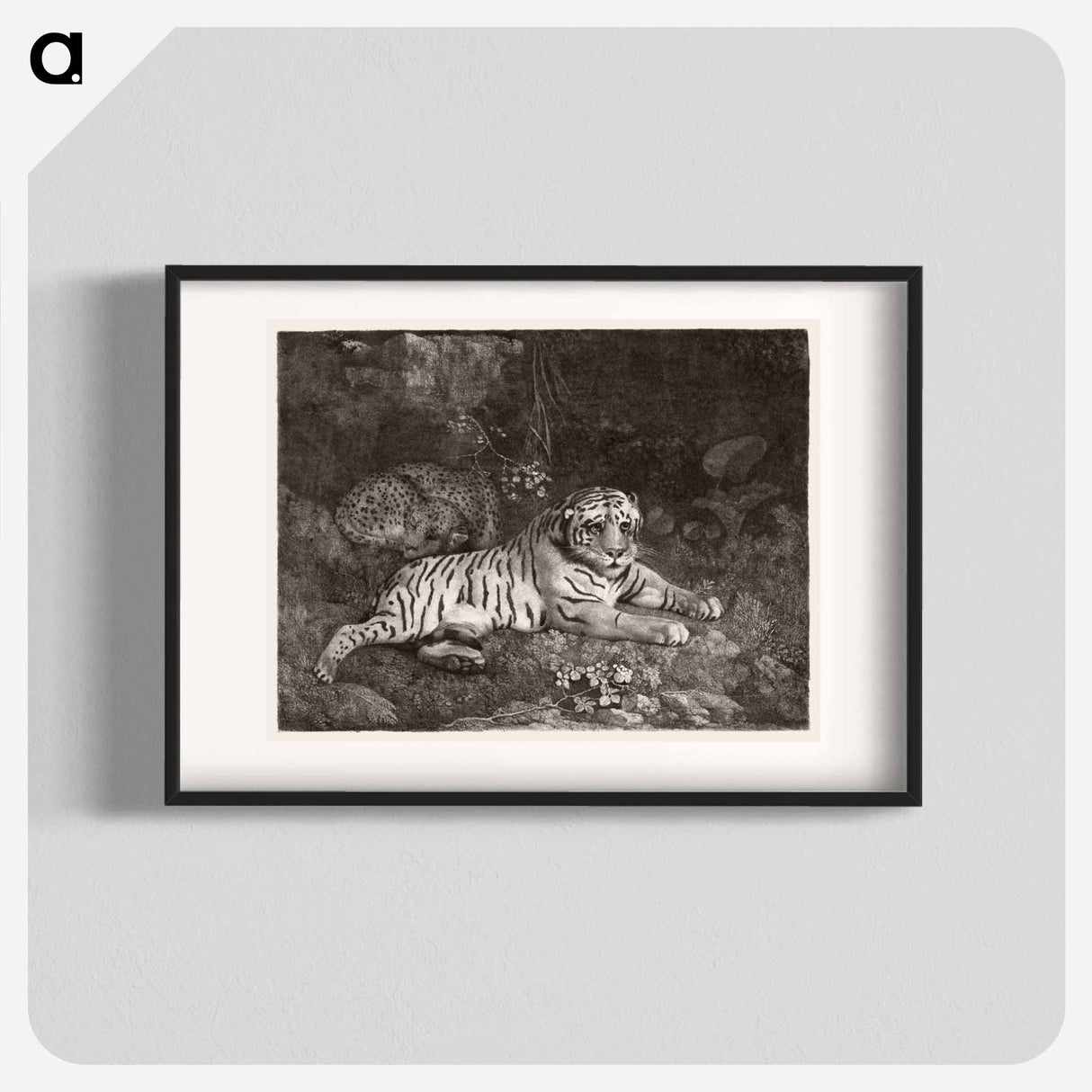 アートポスター-A Tiger and a Sleeping Leopard
- ジョージ スタッブス Poster.