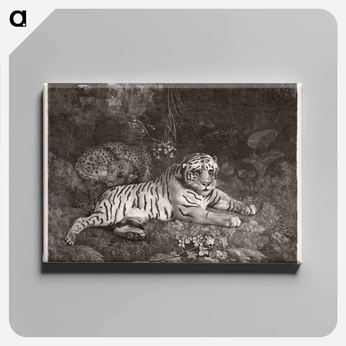 アートパネル-A Tiger and a Sleeping Leopard
- ジョージ スタッブス Canvas.