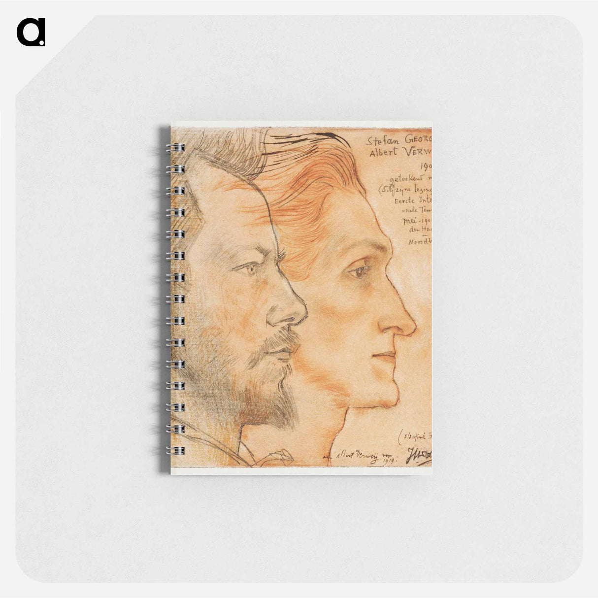 Portraits of Albert Verwey and Stefan George - ヤン・トゥーロップ Memo.