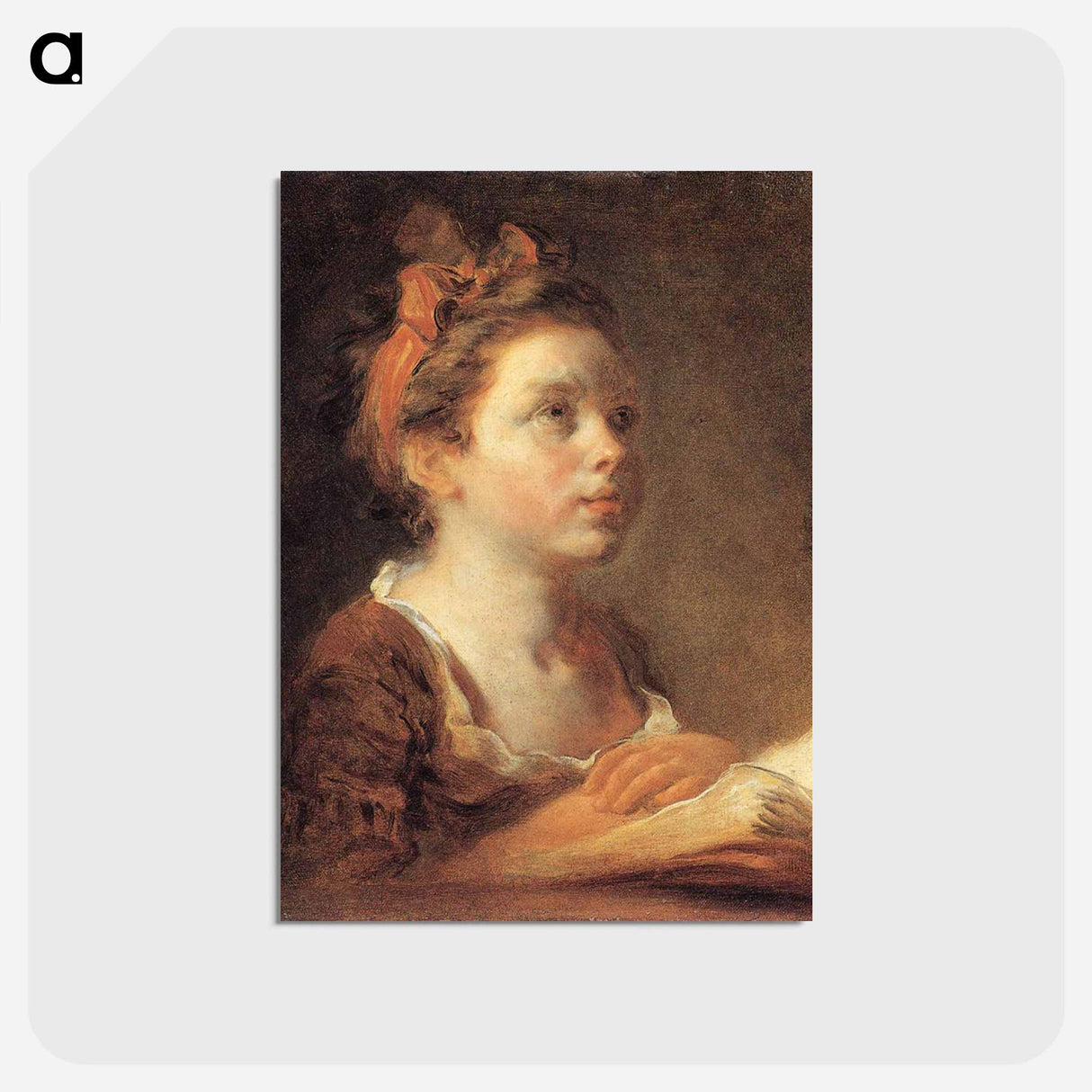 A Young Scholar - ジャン オノレ フラゴナール Postcard.