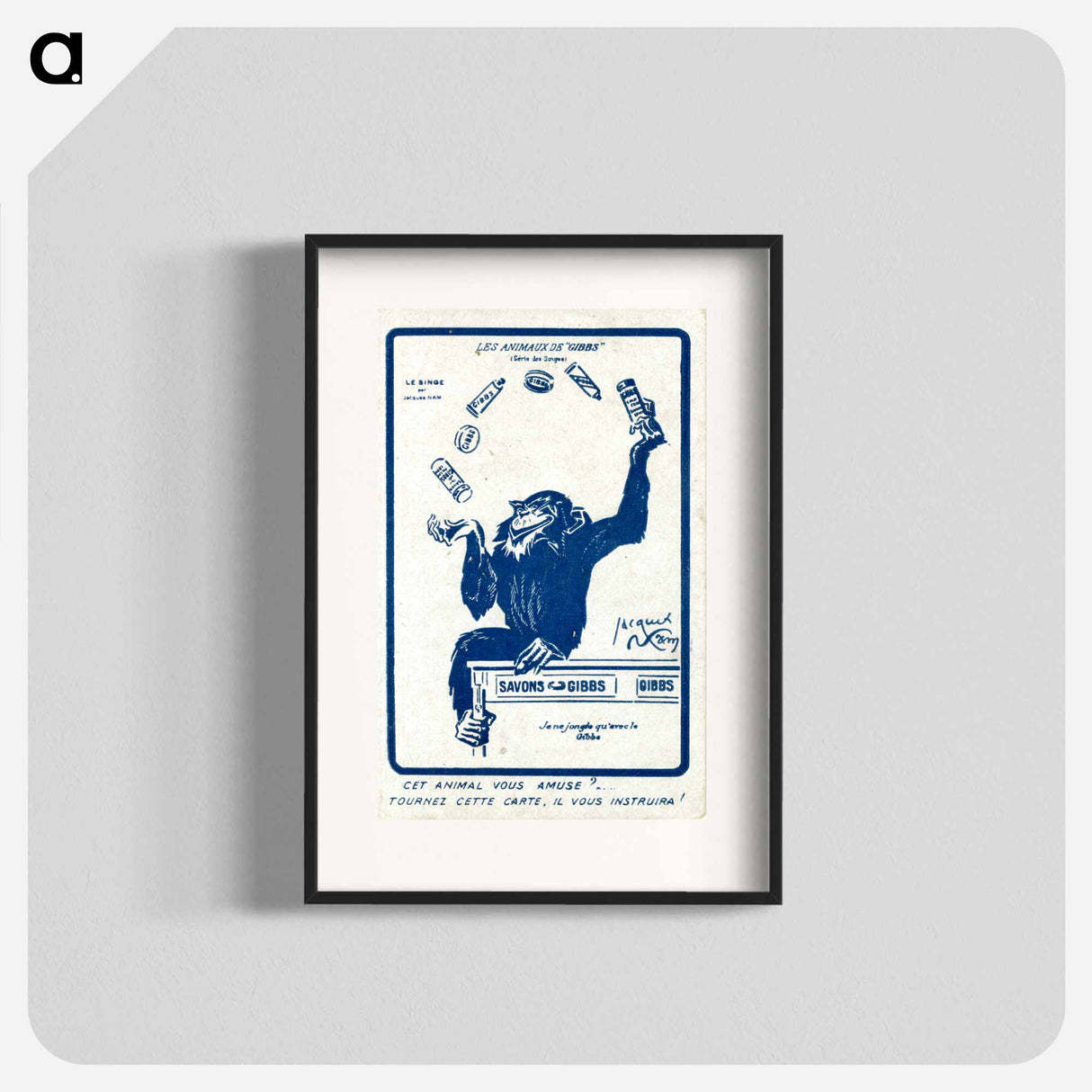 アートポスター-Animals of "Gibbs" (Monkey Series): Does This Animal Amuse You?
- 国立医学図書館 Poster.