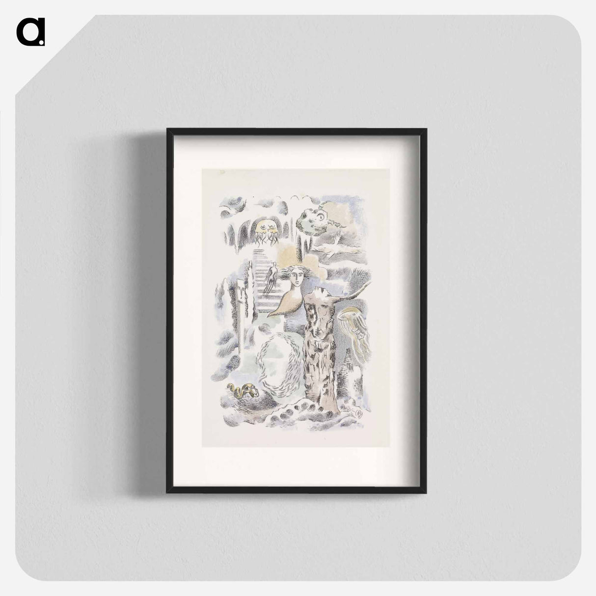 Design for Urne Buriall–Ghosts - ポール ナッシュ Poster.