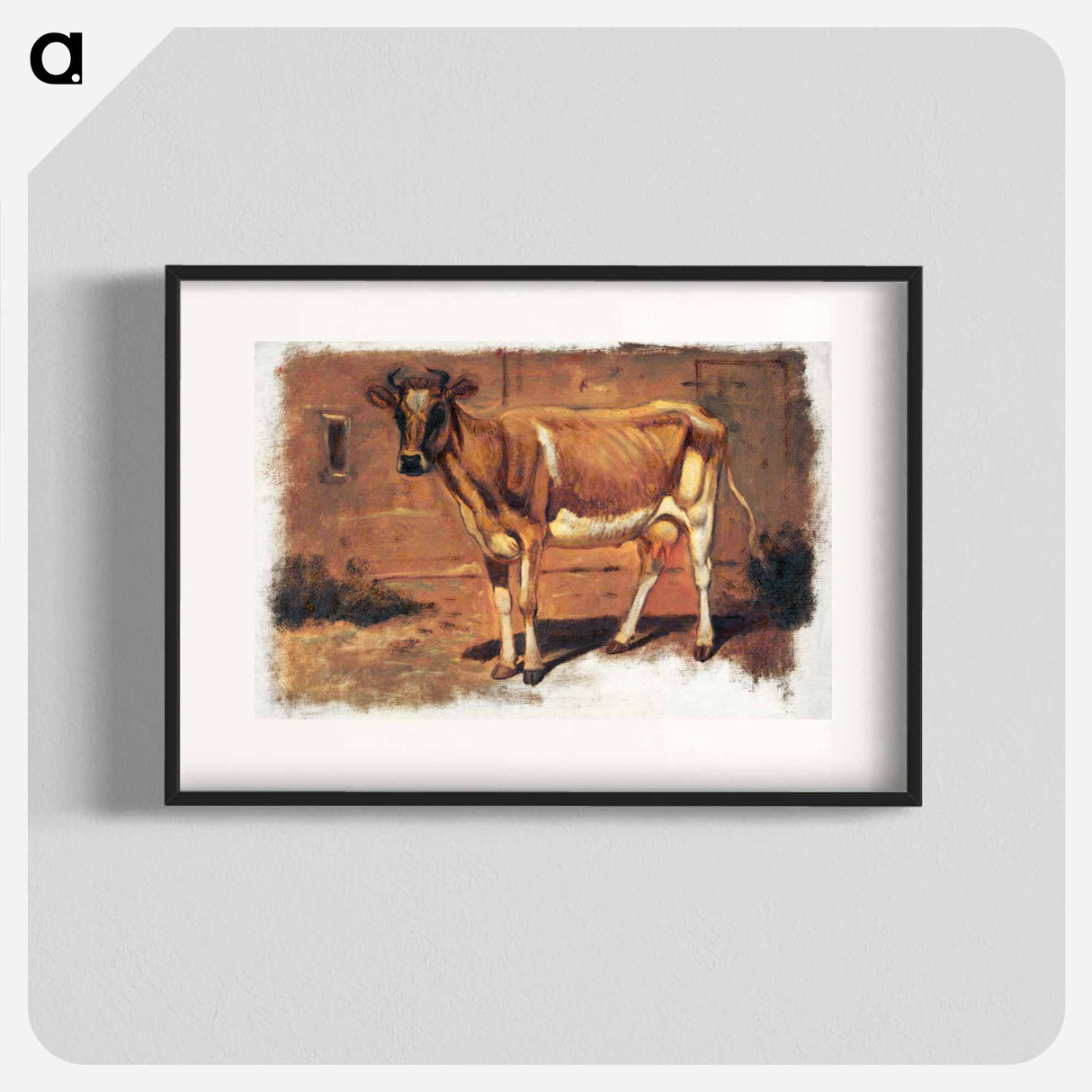 Study of a Standing Cow, Farmington - サミュエル コールマン Poster.