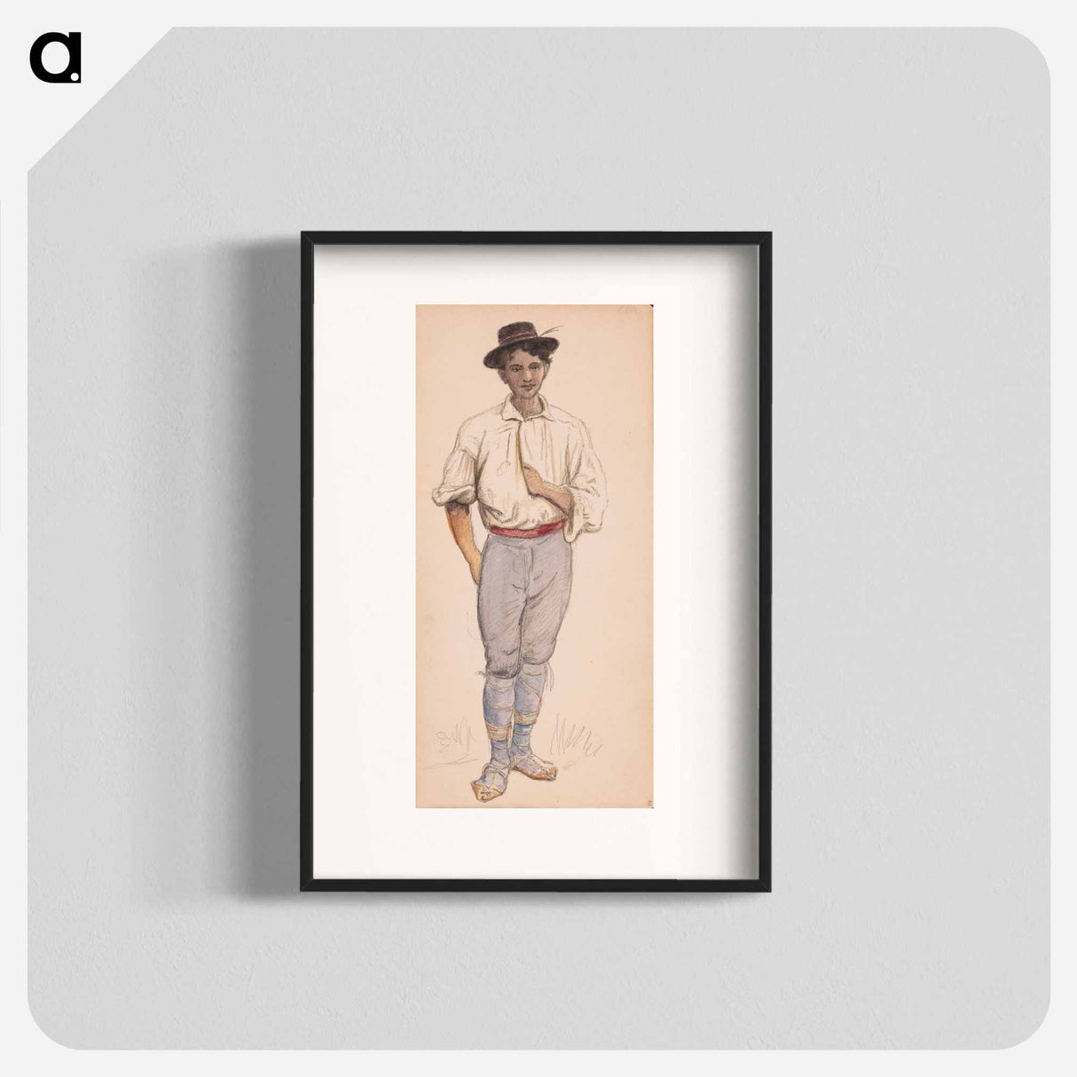 Italian farmer or shepherd - ヴィルヘルム マーストランド Poster.