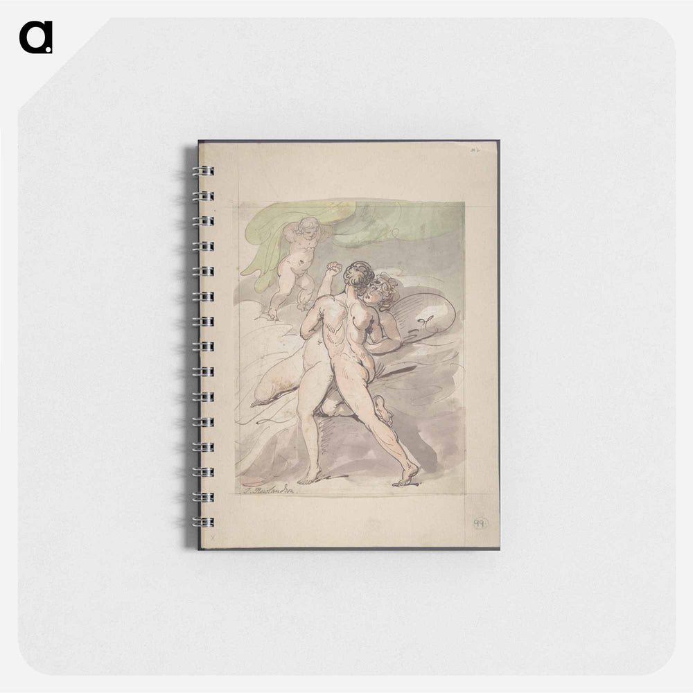Nude Couple Embracing - ウィリアム ブレイク Memo.
