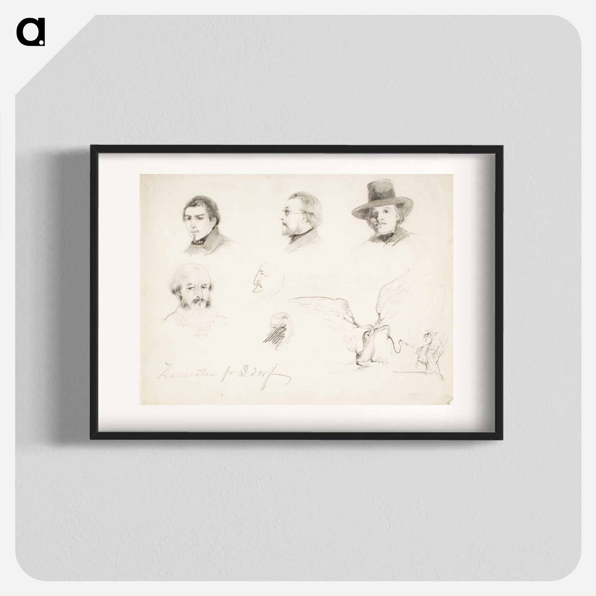 Tovereita düsseldorfista ja kaksi karrikoitua lintua - アンダース エクマン Poster.