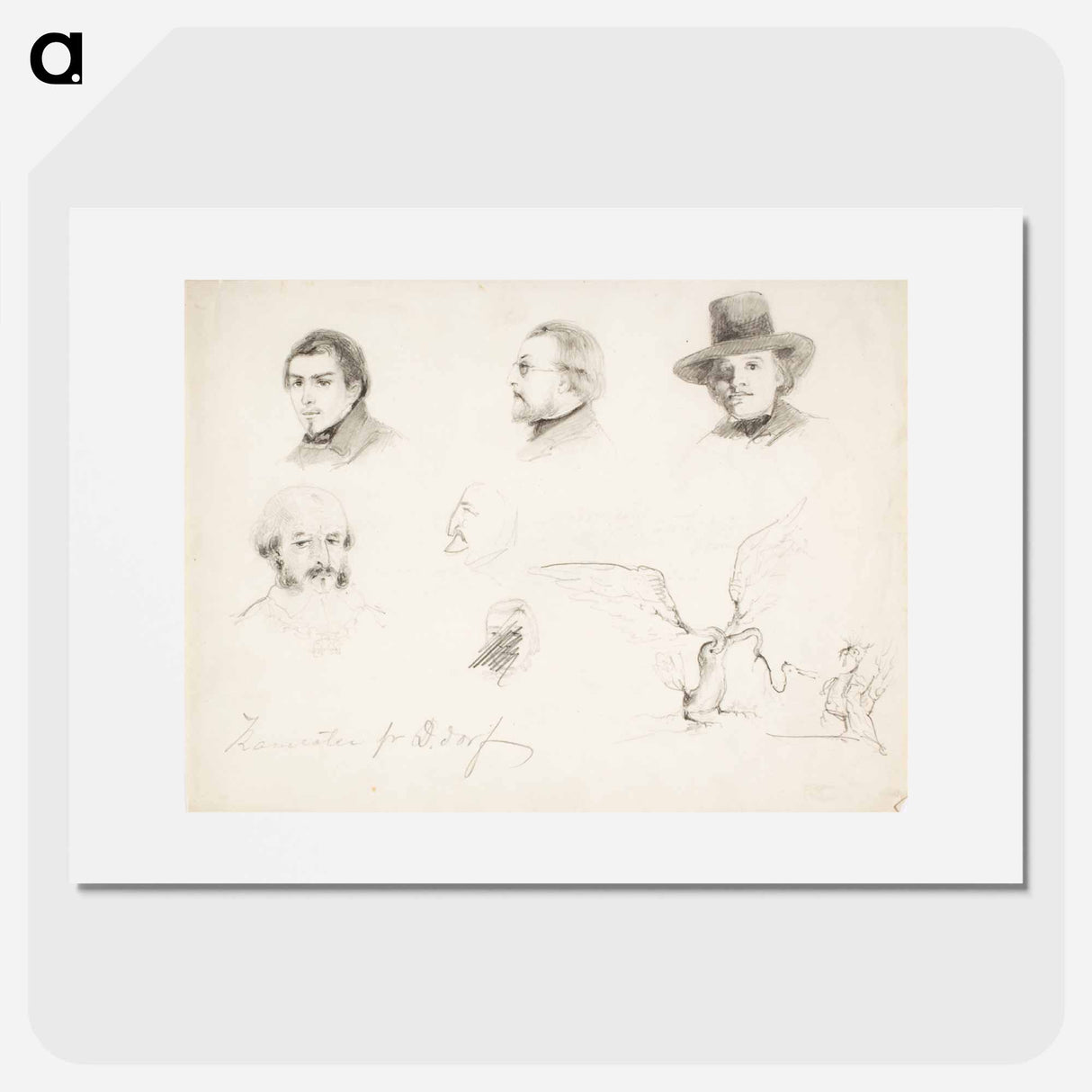 Tovereita düsseldorfista ja kaksi karrikoitua lintua - アンダース エクマン Poster.