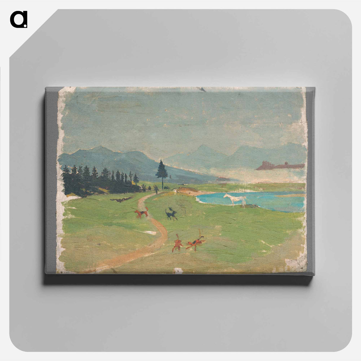 Blue bay - アーノルド ピーター ワイズ クビンチャン Canvas.