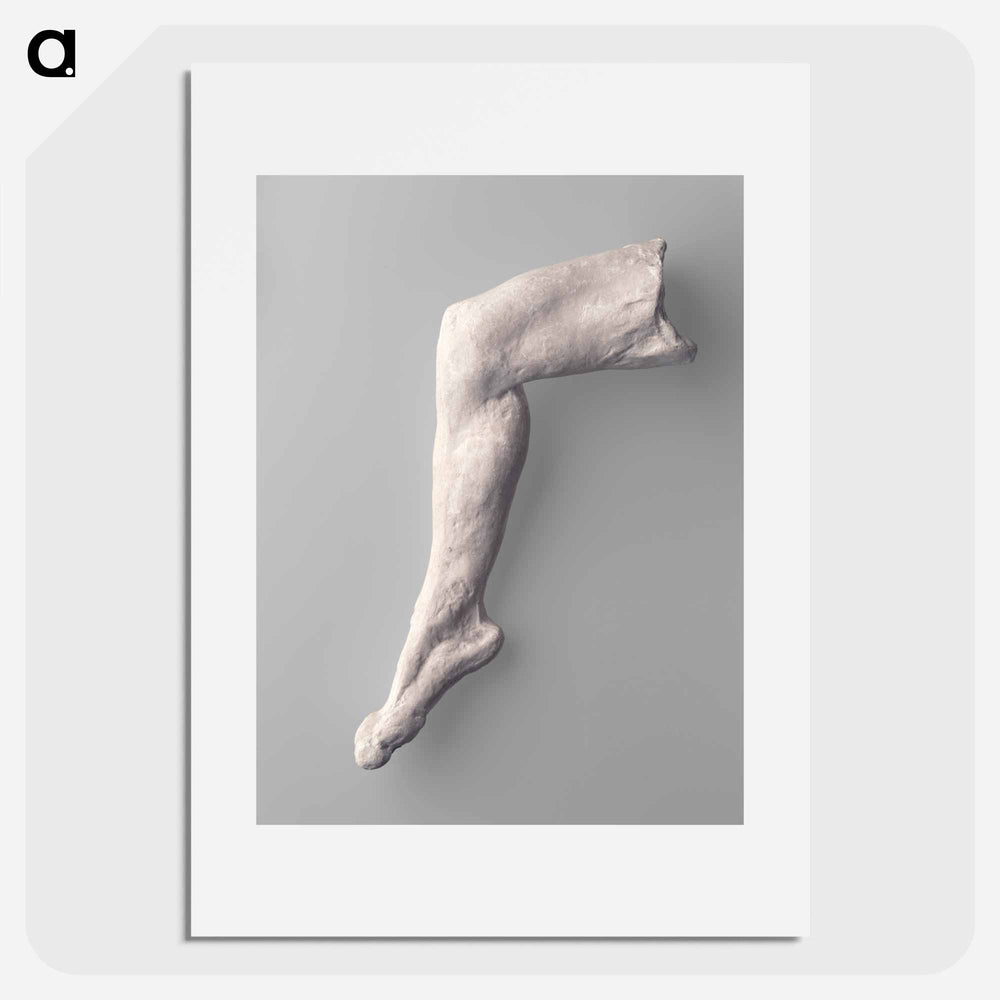 Study of a leg and foot - Auguste Rodin Poster.