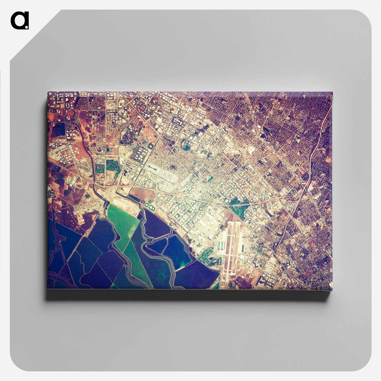 アートパネル-Moffett Federal Air Field, NASA Ames Research Center and Silicon Valley
- 上空からの地球 Canvas.