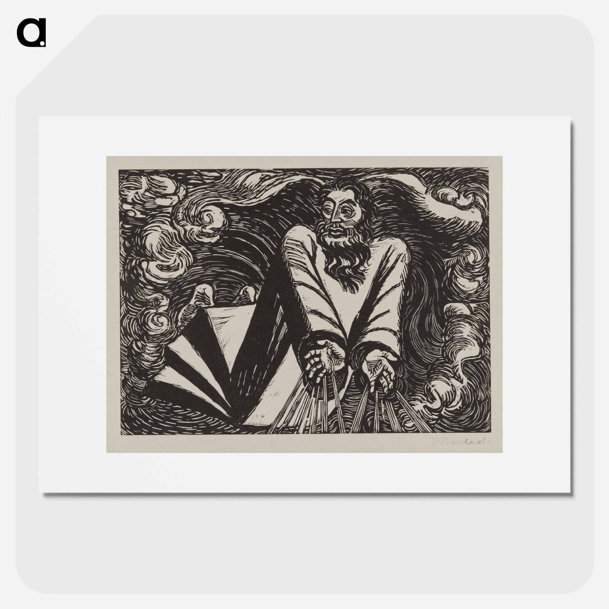 The transformations of God - エルンスト ハインリヒ バルラッハ Poster.