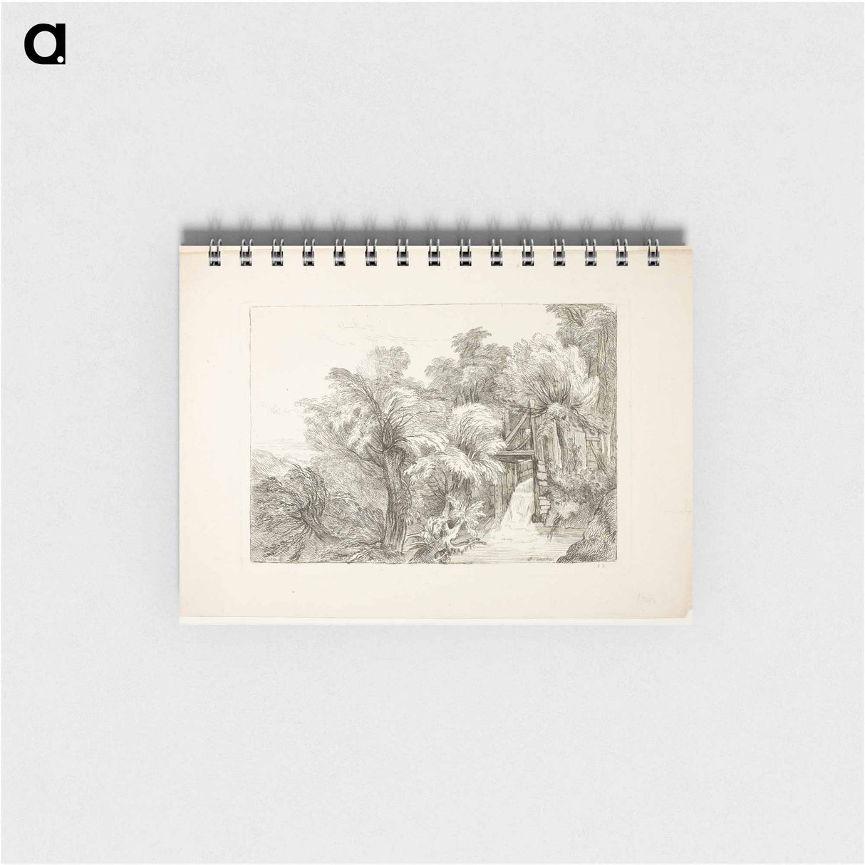 A Mill Lock in the Middle of Willows - フランソワ ブーシェ Memo.