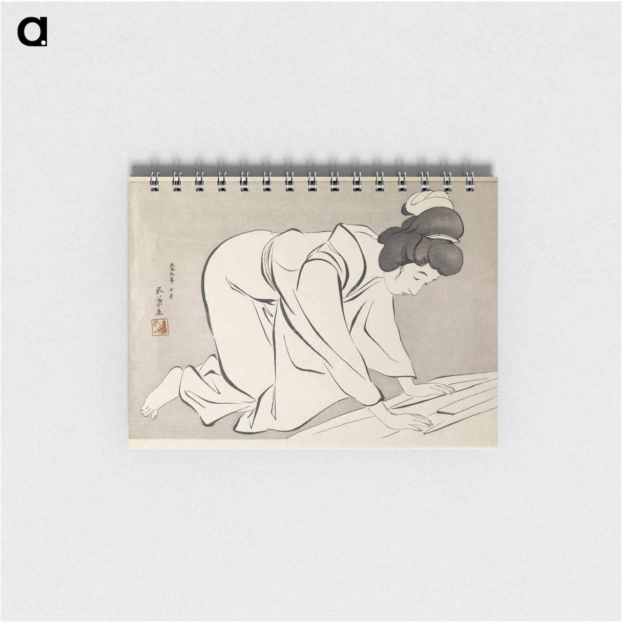 アートメモ帳-Woman Folding a Kimono
- 橋口 五葉 Memo.