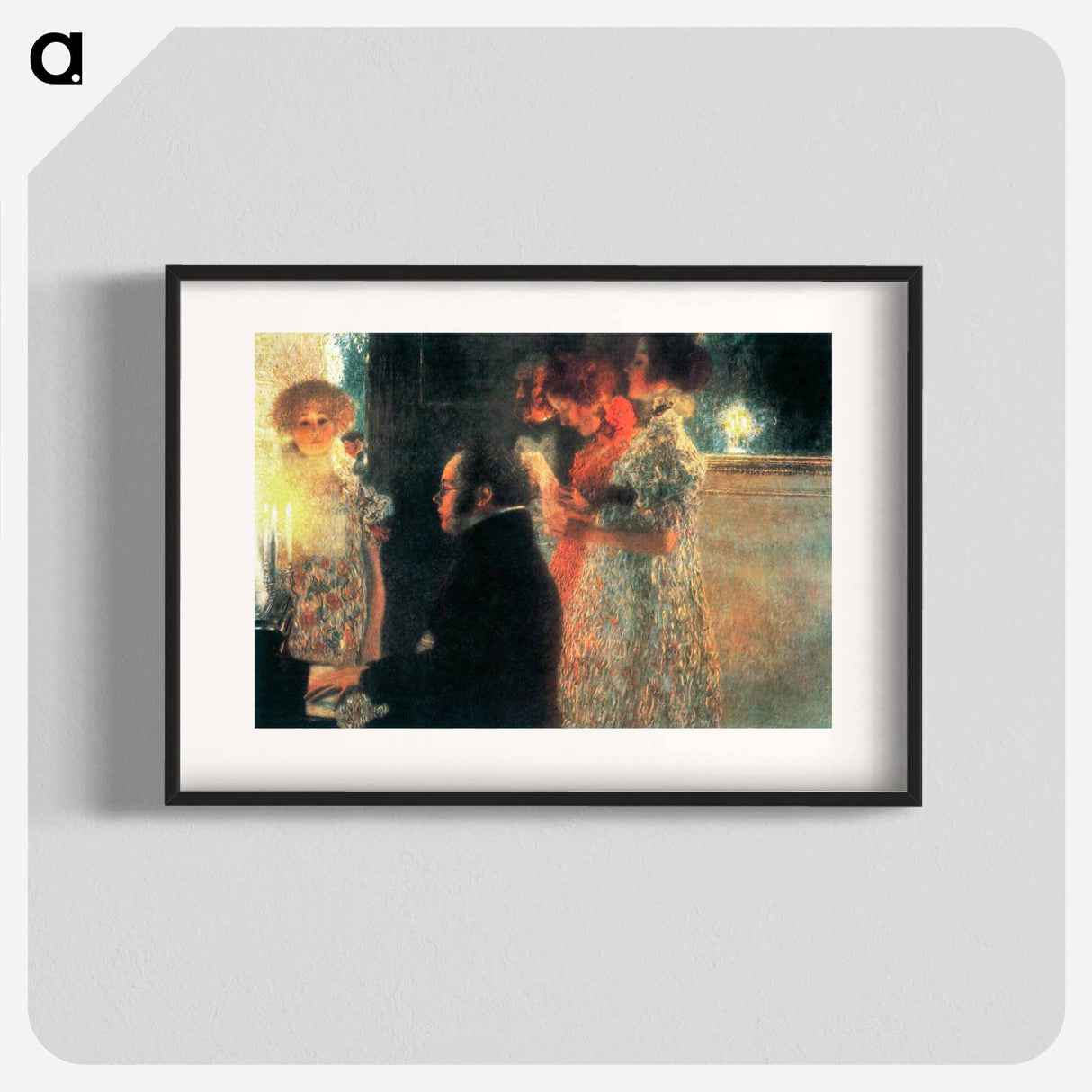 Schubert at the Piano II - Gustav Klimt Poster.